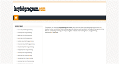 Desktop Screenshot of keyfobprogram.com